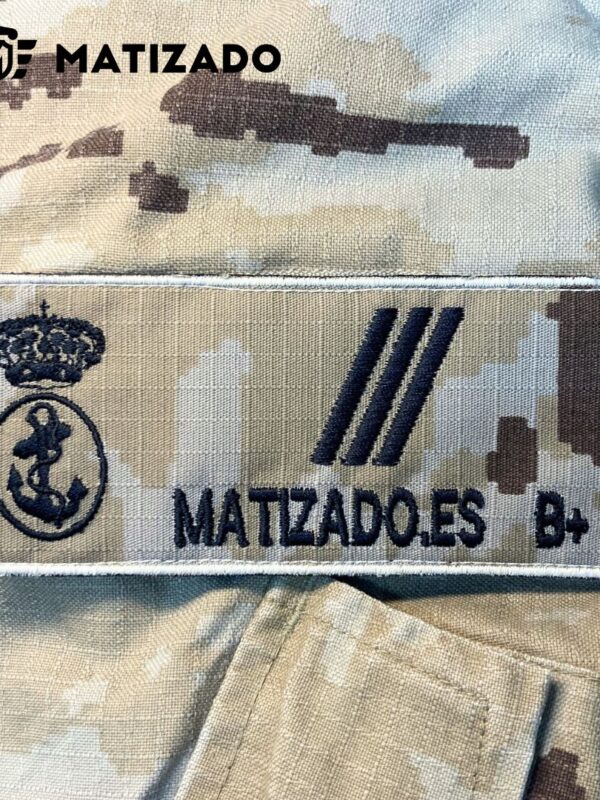 Galleta militar bordada Armada Española