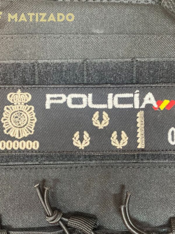 Tira de pecho Policía Nacional