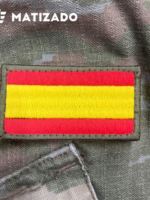 Bandera de España para hombro acabada en velcro