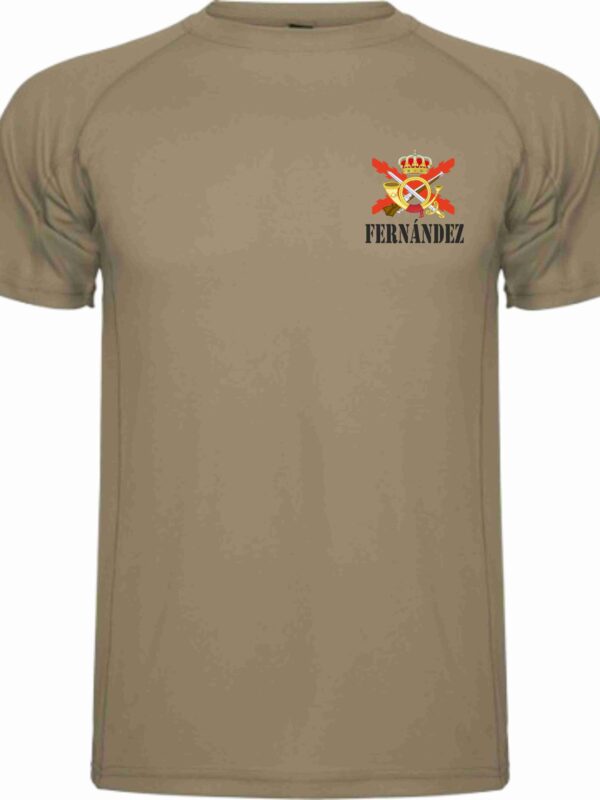 CAMISETA CON ARMA ASPA DE BORGOÑA Y NOMBRE EJERCITO ESPAÑOL