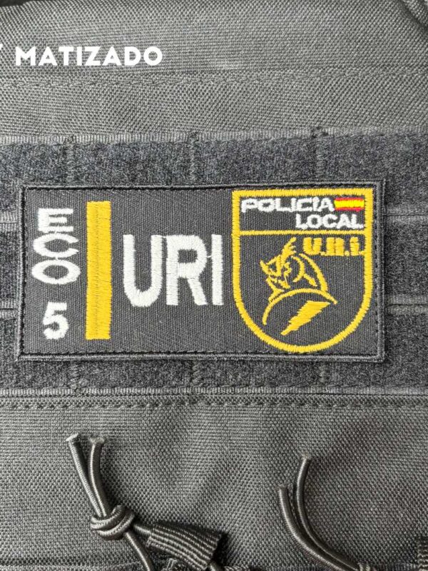 Tira de pecho bordada y personalizada URI POLICIA LOCAL